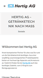 Mobile Screenshot of hertig-ag.ch