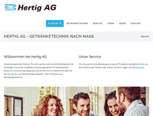 Tablet Screenshot of hertig-ag.ch